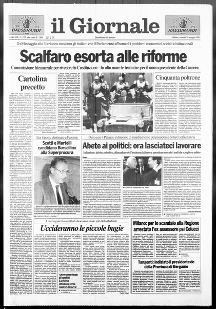 Il giornale : quotidiano del mattino